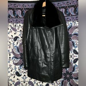 Danier Leather Rabbit Fur jacket XS long